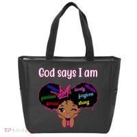God Say I Am Black Female Tote Bag thumb 0