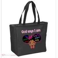 God Say I Am Black Female Tote Bag thumb 2
