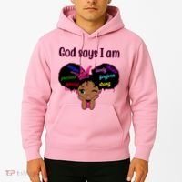God Say I Am Black Female Hoodie thumb 2