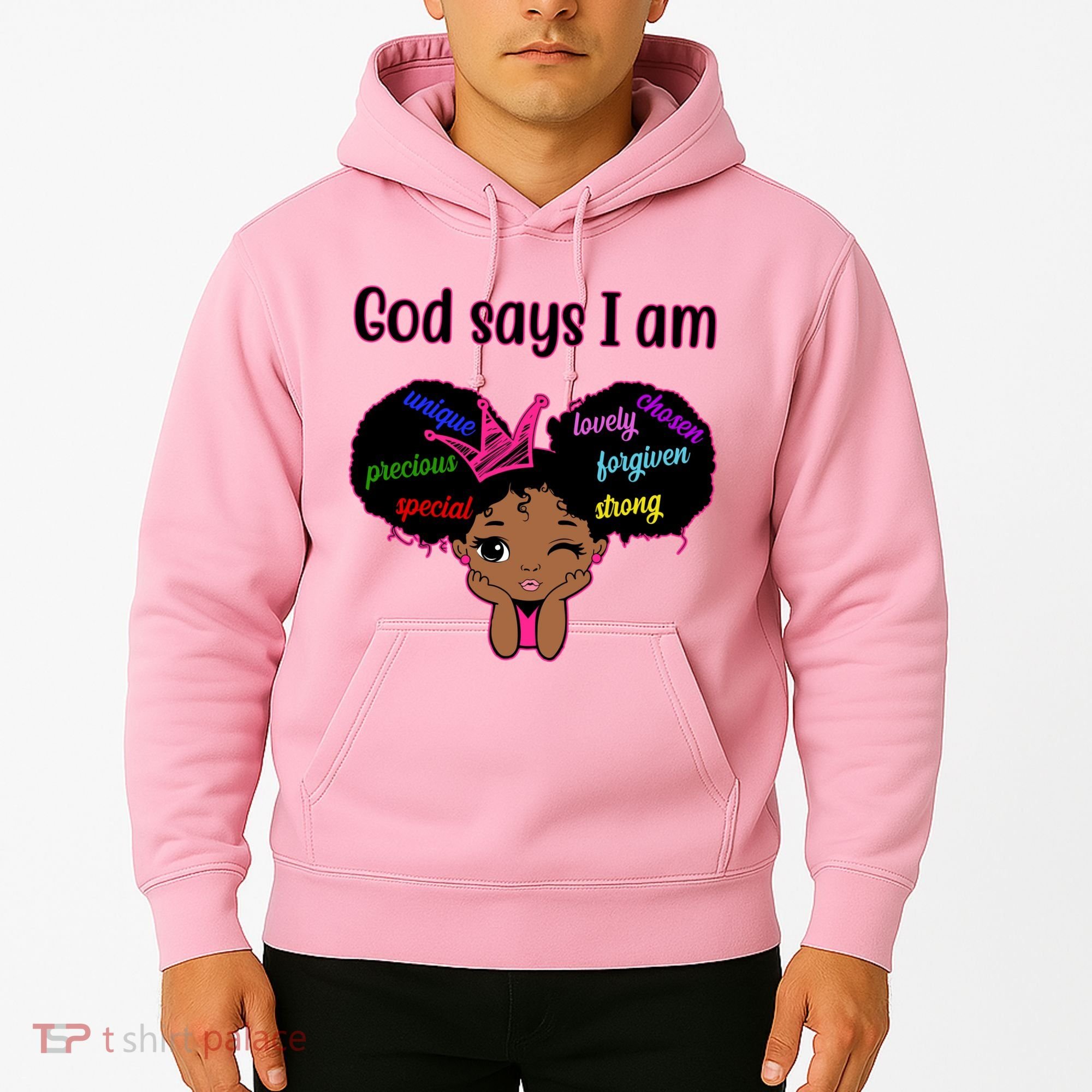 God Say I Am Black Female Hoodie