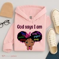 God Say I Am Black Female Hoodie thumb 4