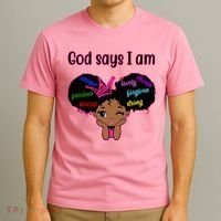 God Say I Am Black Female T-Shirt thumb 3