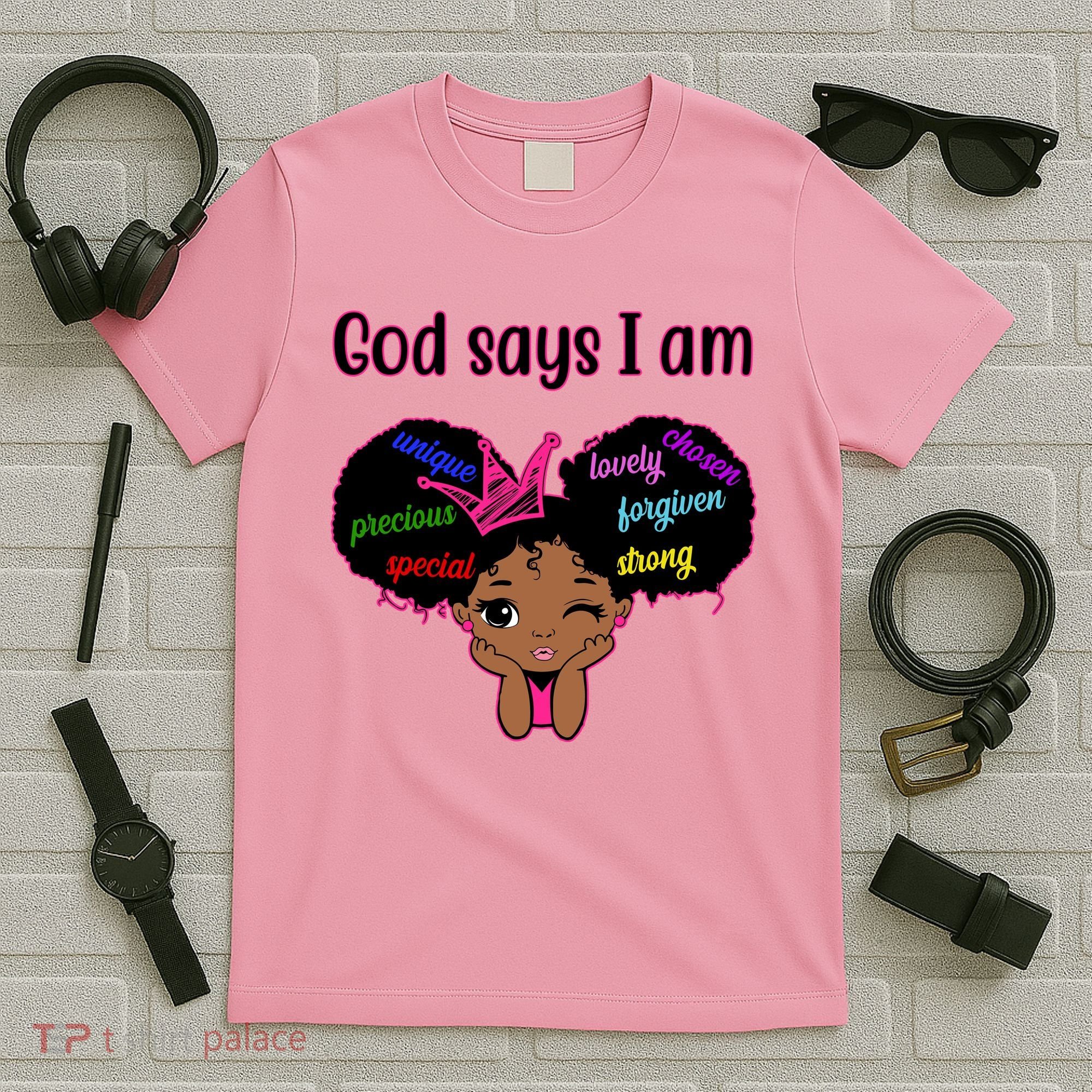 God Say I Am Black Female T-Shirt