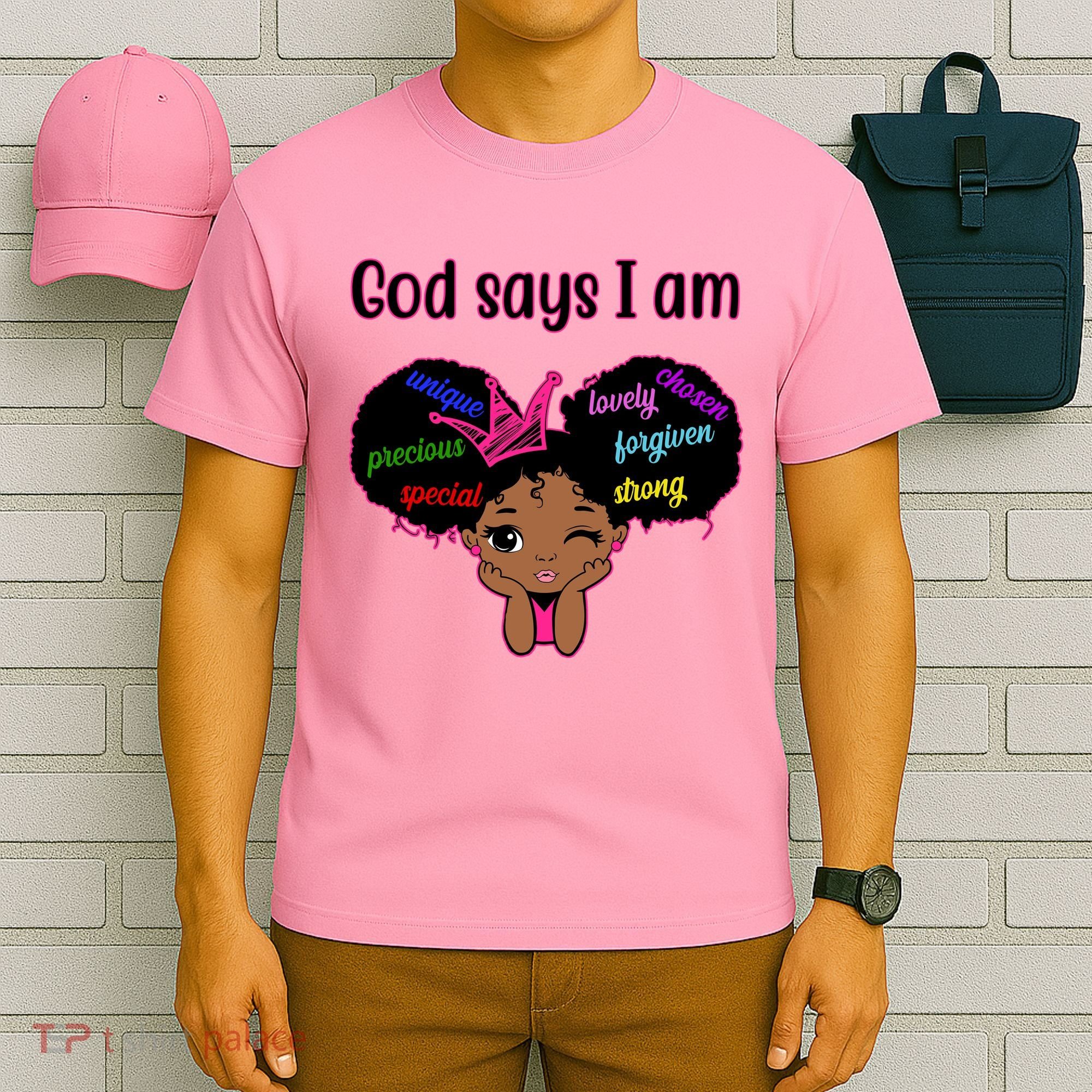 God Say I Am Black Female T-Shirt