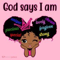 God Say I Am Black Female Mousepad thumb 1