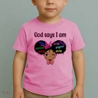 God Say I Am Black Female Toddler T-Shirt thumb 2