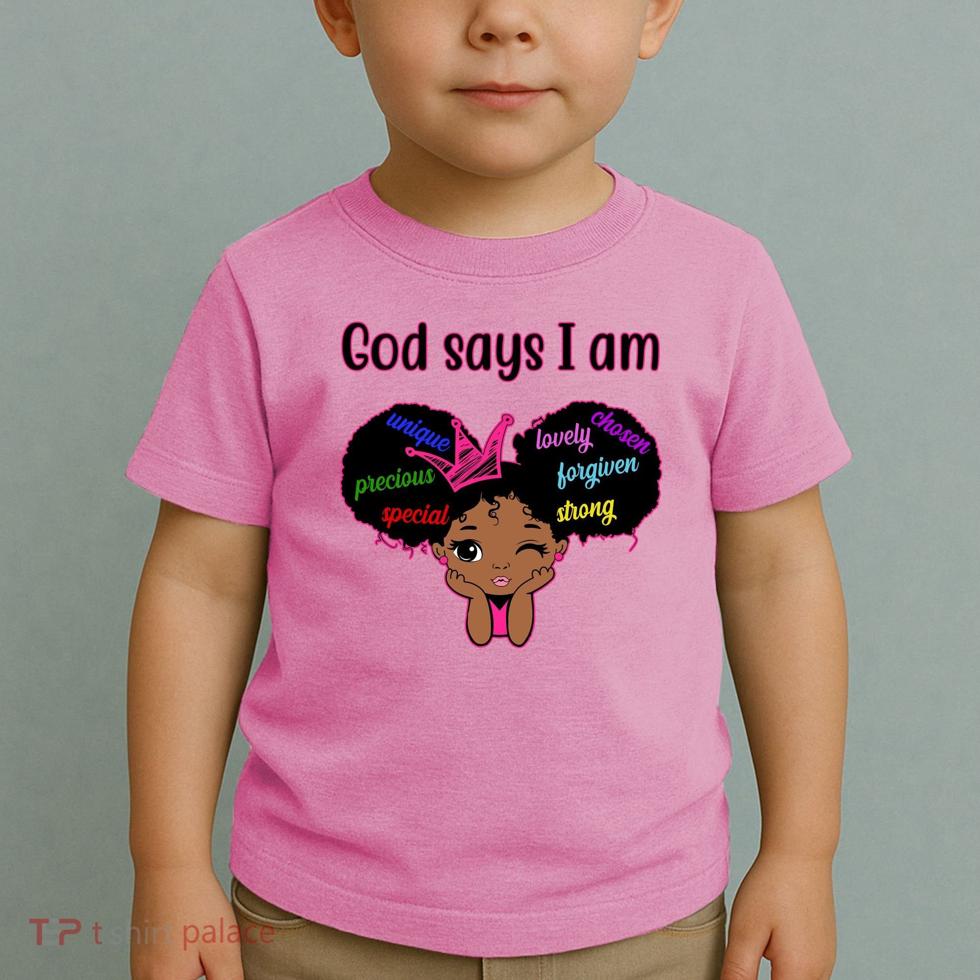 God Say I Am Black Female Toddler T-Shirt