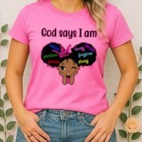 God Say I Am Black Female Women's T-Shirt thumb 2