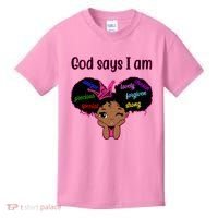 God Say I Am Black Female Kids T-Shirt thumb 0