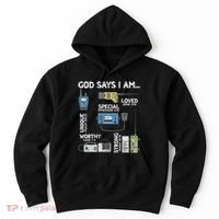 God Says I Am Ham Radio Lover Christian Hoodie thumb 0
