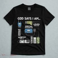 God Says I Am Ham Radio Lover Christian T-Shirt thumb 5