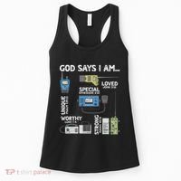 God Says I Am Ham Radio Lover Christian Women's Tank Top thumb 0