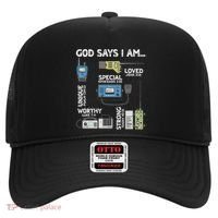 God Says I Am Ham Radio Lover Christian Hat thumb 0