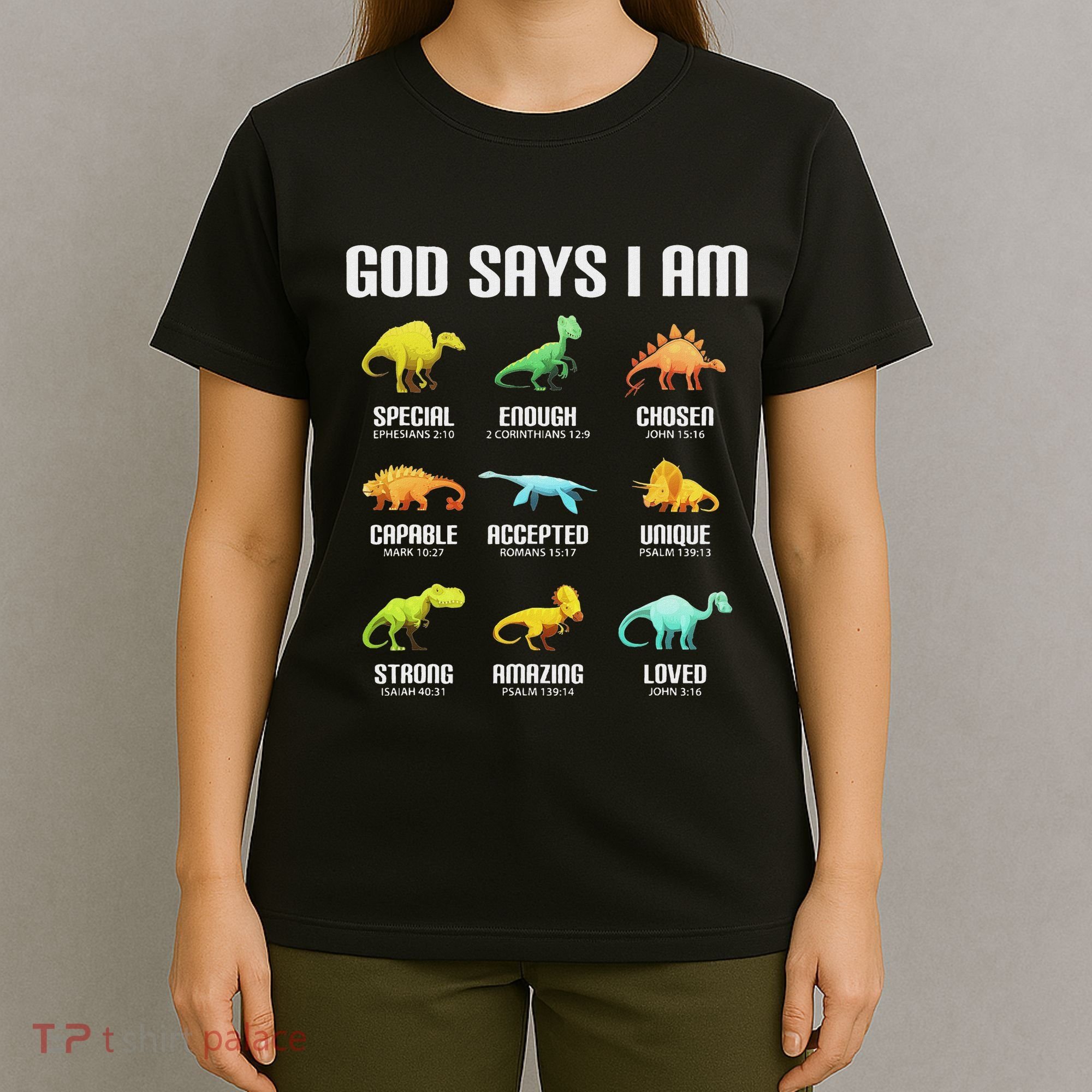 God Says I Am Dinosaurs Christian T-Shirt