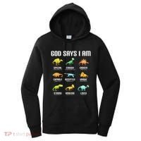 God Says I Am Dinosaurs Christian Women's Hoodie thumb 0