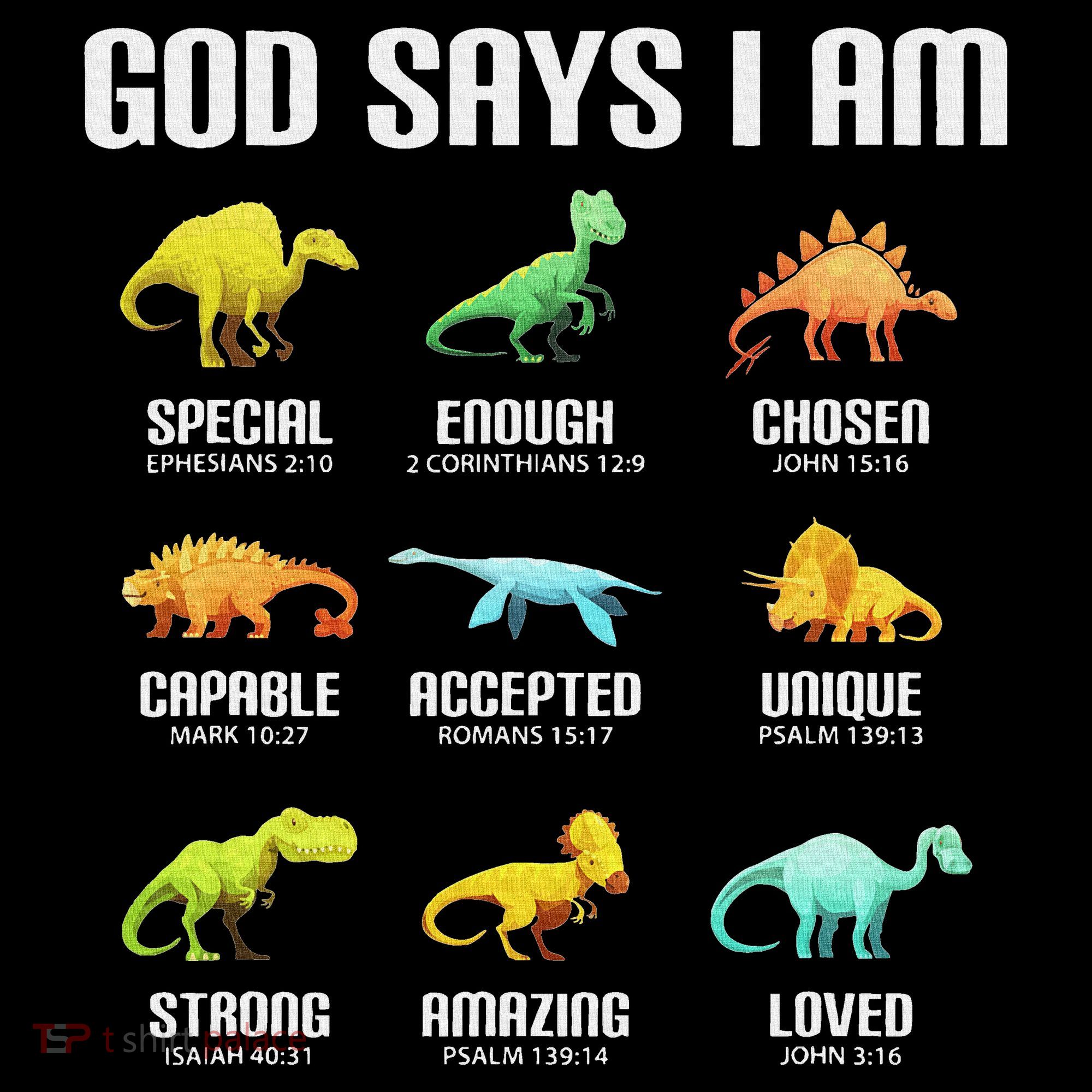 God Says I Am Dinosaurs Christian Women's Hoodie