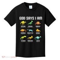 God Says I Am Dinosaurs Christian Kids T-Shirt thumb 0