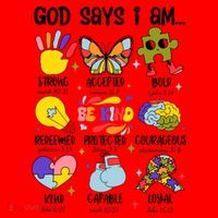 God Says I Am.. Christian Inspiration Retro Natural Infant Santa Hat thumb 1