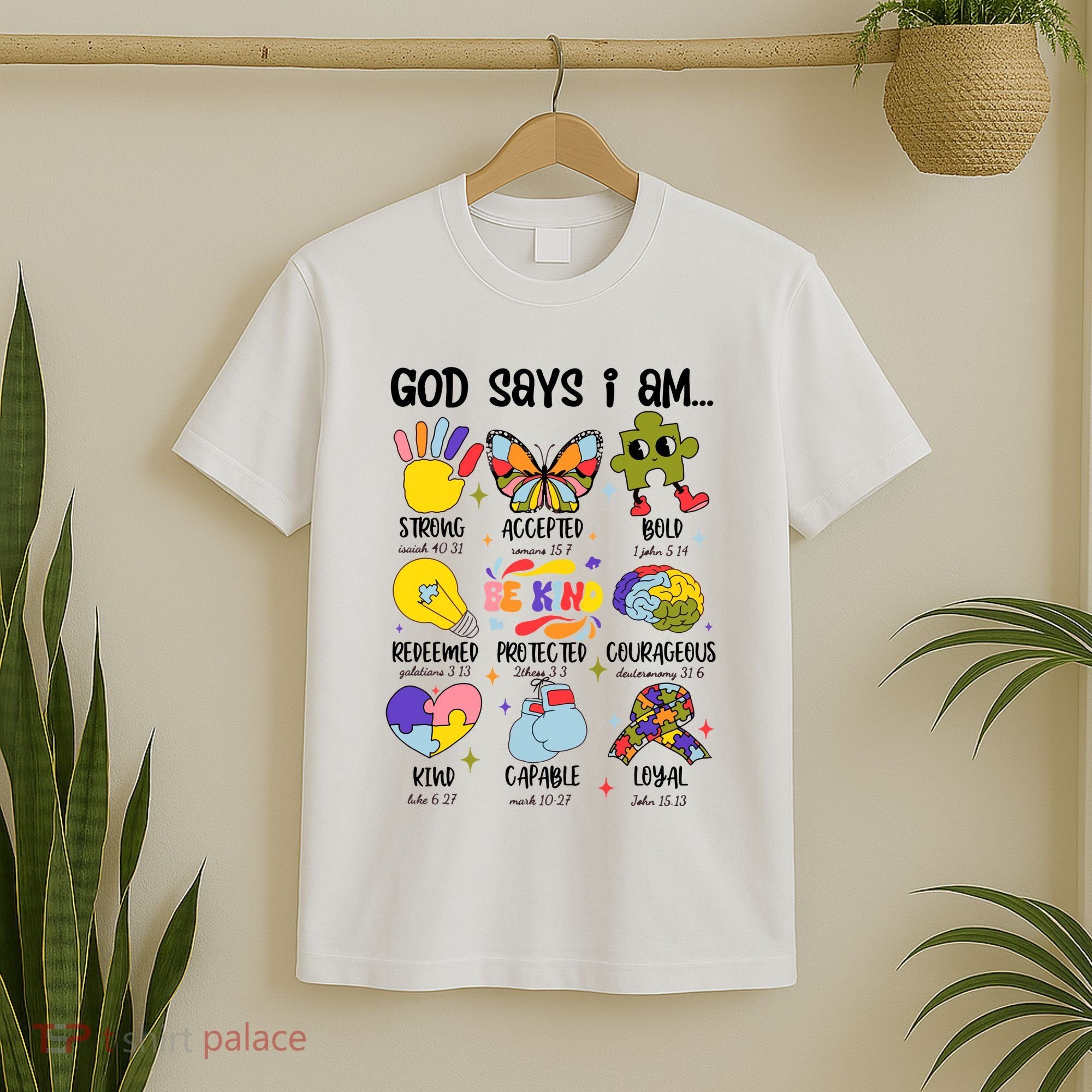 God Says I Am.. Christian Inspiration Retro Natural Infant T-Shirt