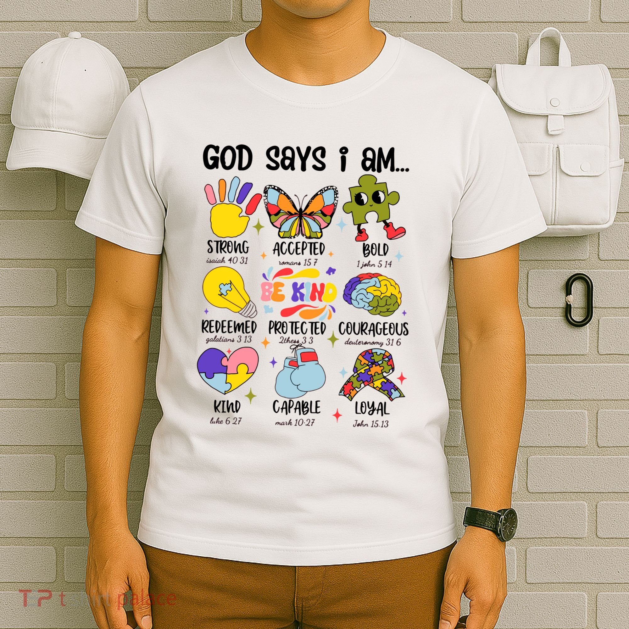God Says I Am.. Christian Inspiration Retro Natural Infant T-Shirt