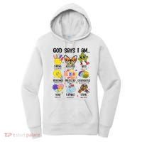 God Says I Am.. Christian Inspiration Retro Natural Infant Women's Hoodie thumb 0