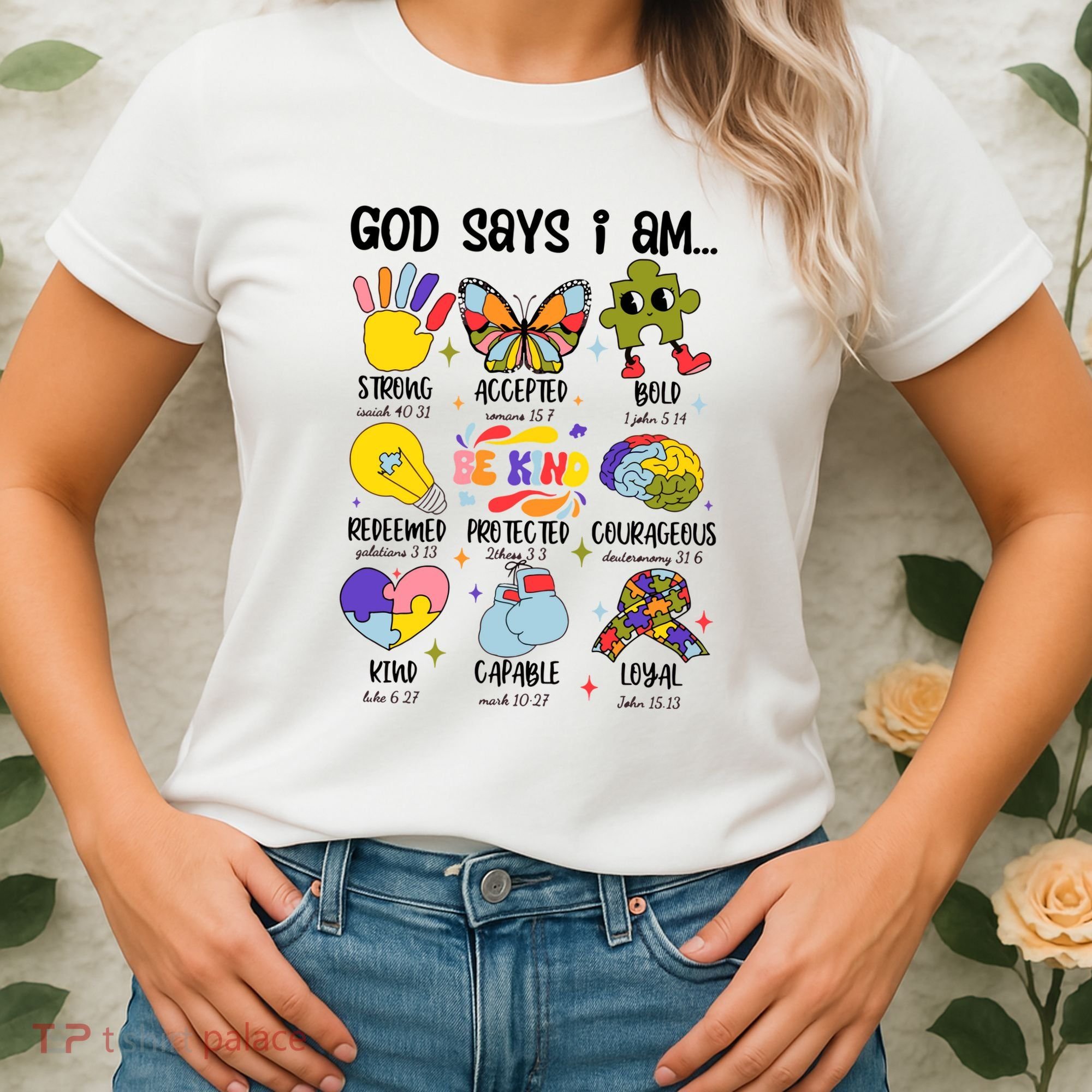 God Says I Am.. Christian Inspiration Retro Natural Infant Women's T-Shirt