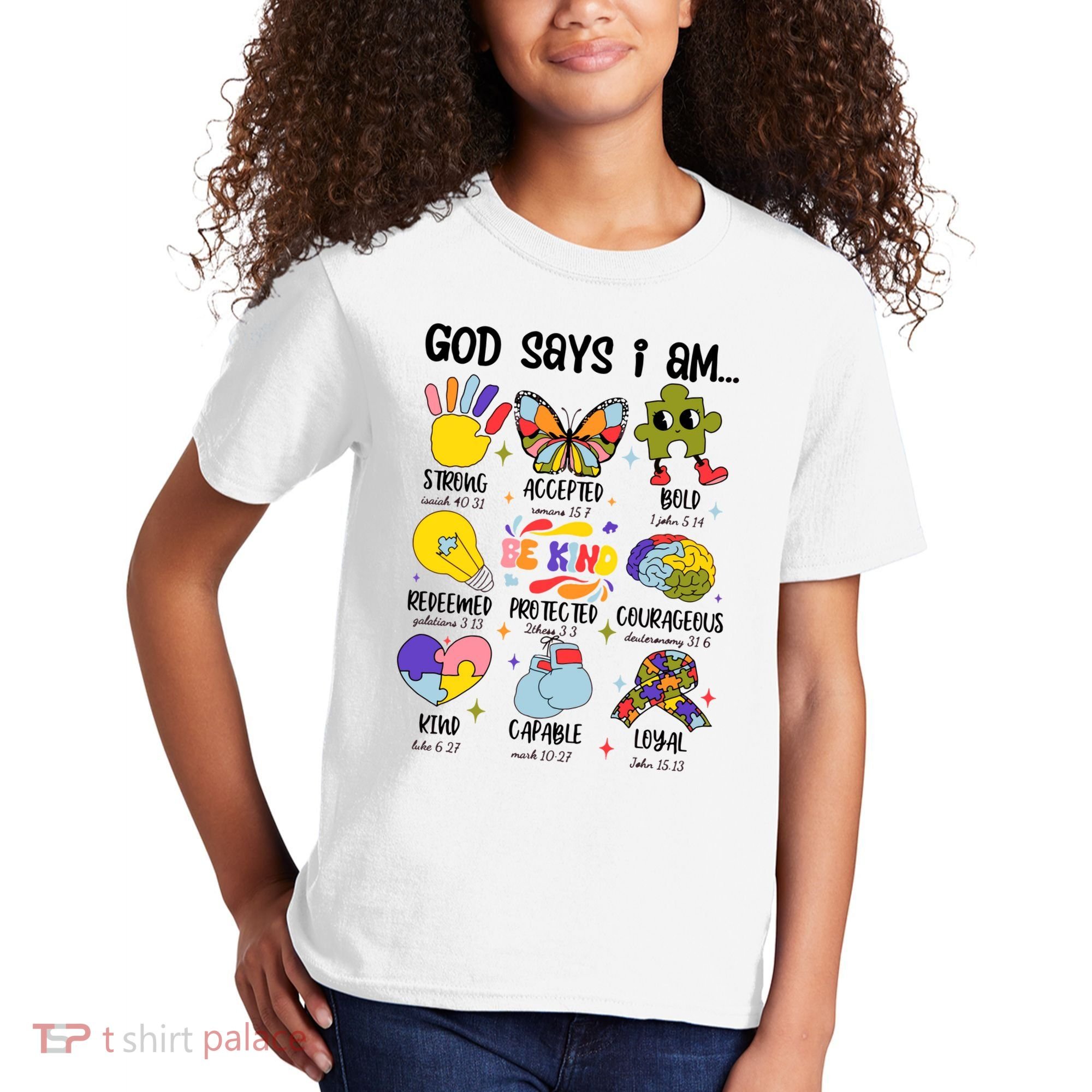 God Says I Am.. Christian Inspiration Retro Natural Infant Kids T-Shirt