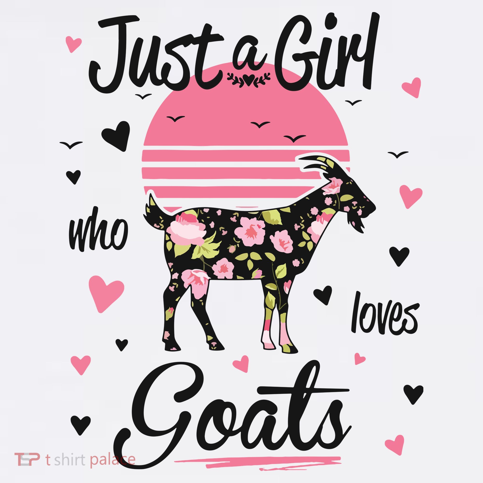 Goat Shirts Just A Girl Who Loves Goats Women's Hoodie