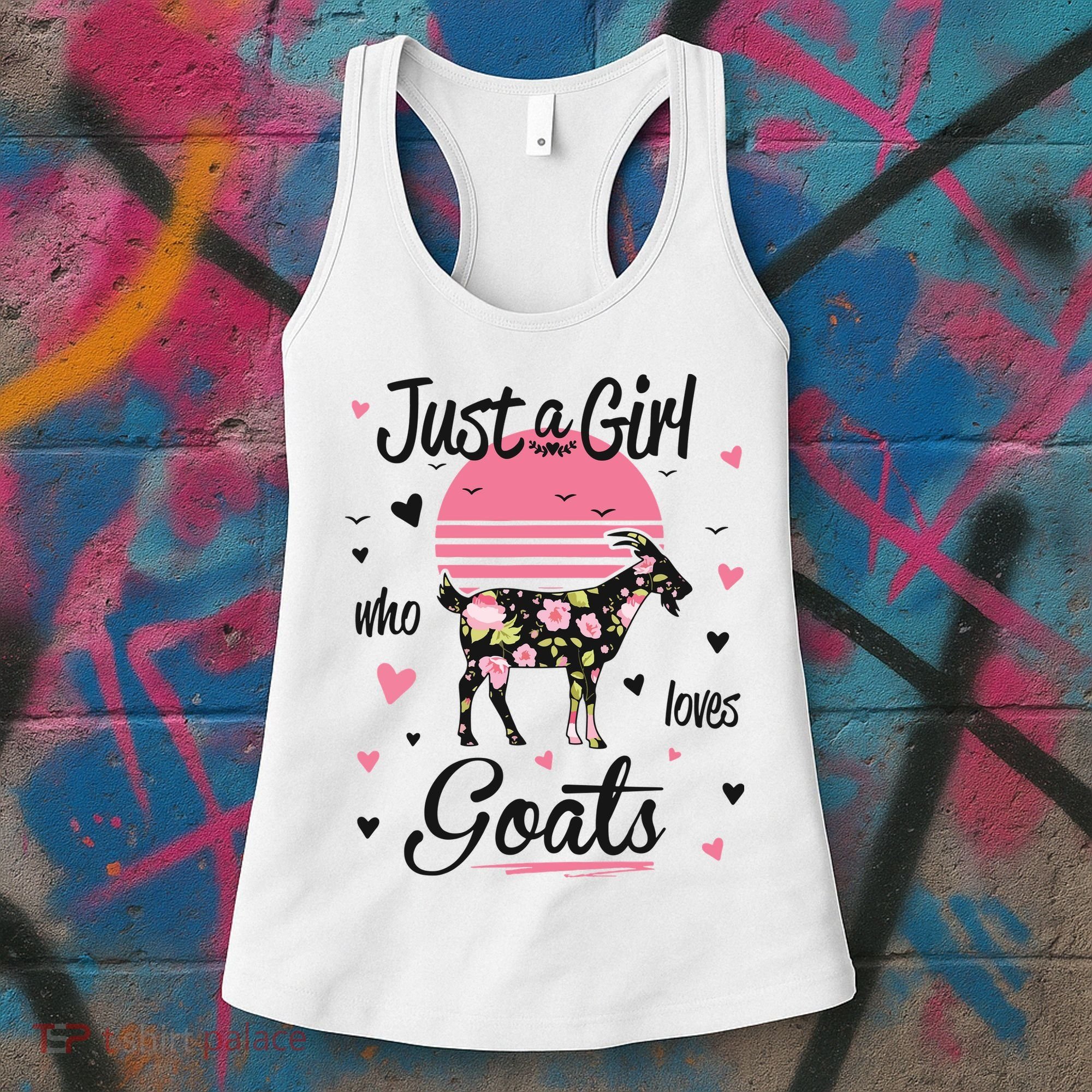 Goat Shirts Just A Girl Who Loves Goats Women's Tank Top