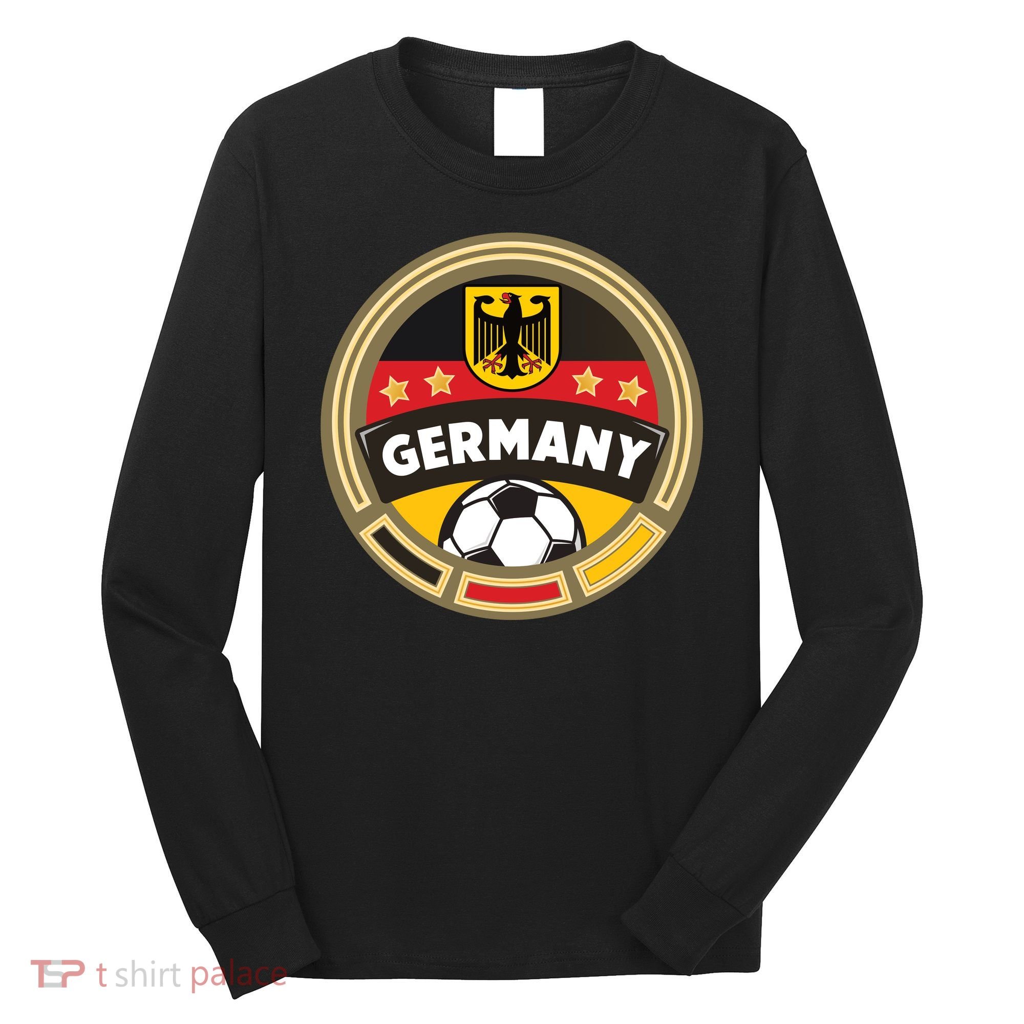 Germany Soccer Jersey German Soccer Team Logo Long Sleeve Shirt