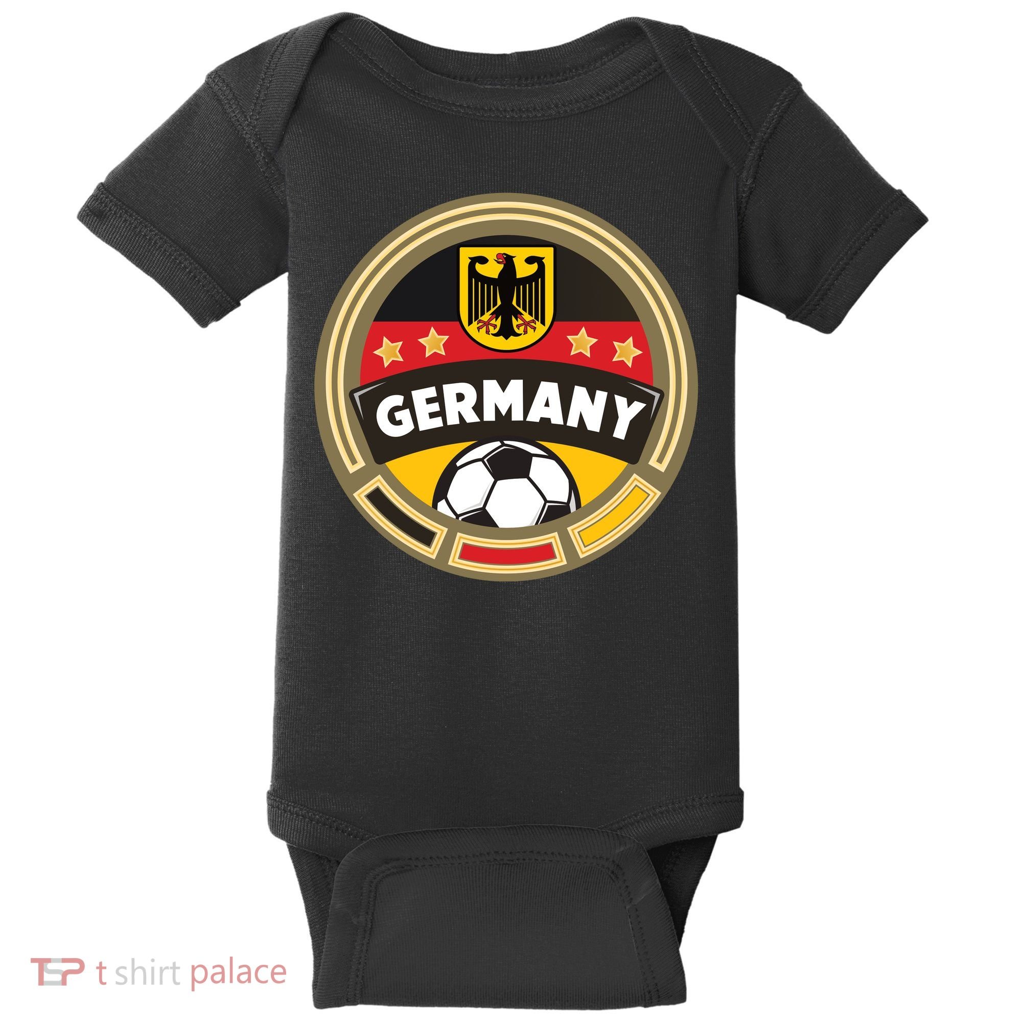 Germany Soccer Jersey German Soccer Team Logo Baby Bodysuit