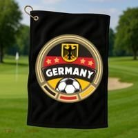 Germany Soccer Jersey German Soccer Team Logo Golf Towel thumb 1