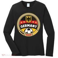 Germany Soccer Jersey German Soccer Team Logo Women's Long Sleeve Shirt thumb 0