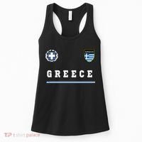 Greece Sportssoccer Jersey Flag Football Greek Women's Tank Top thumb 0