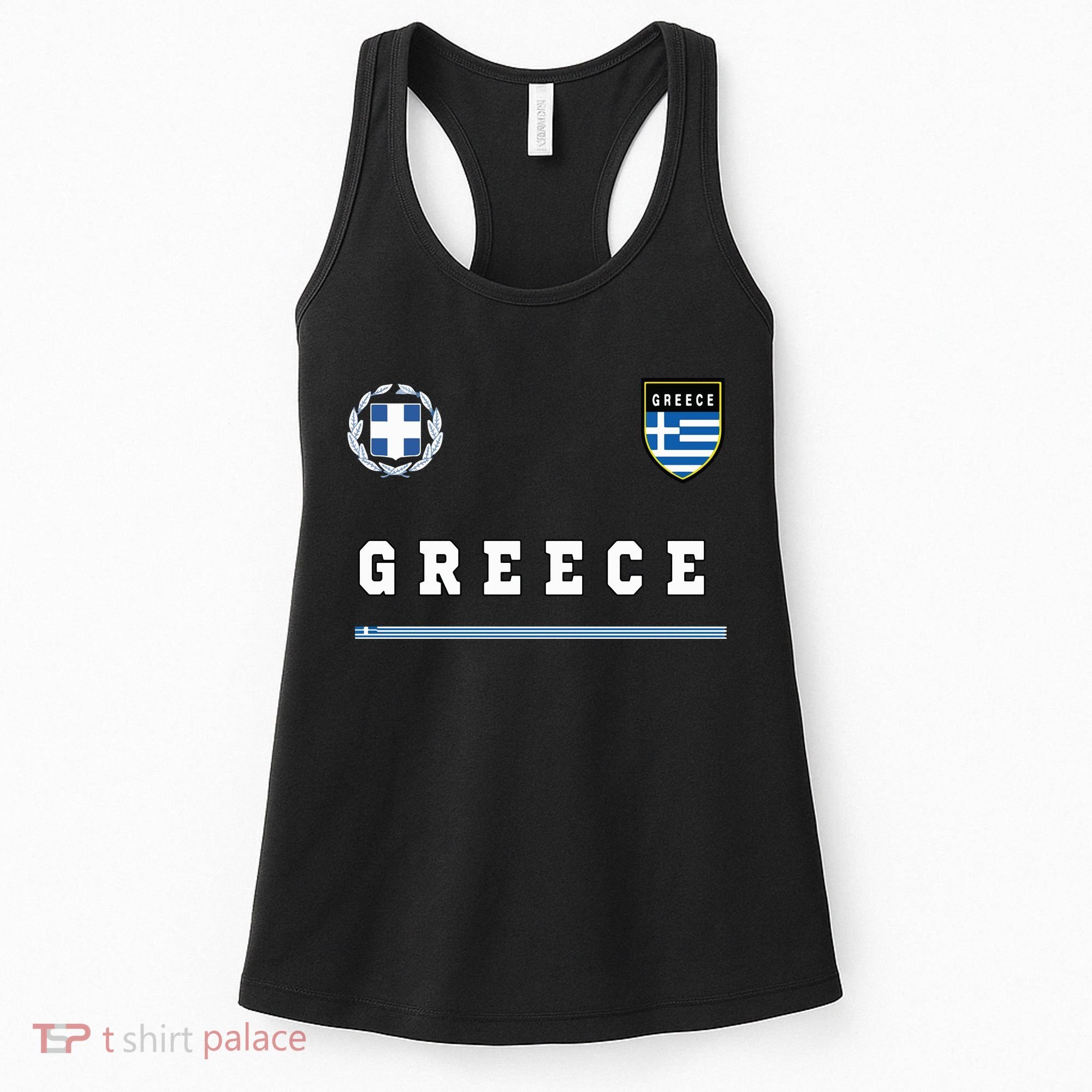 Greece Sportssoccer Jersey Flag Football Greek Women's Tank Top
