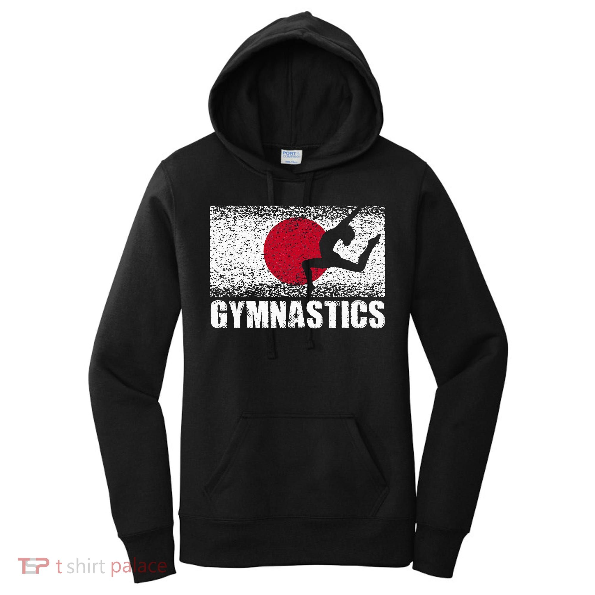 Gymnastics Sport Japan Flag Japanese Acrobatic Gymnast Women's Hoodie