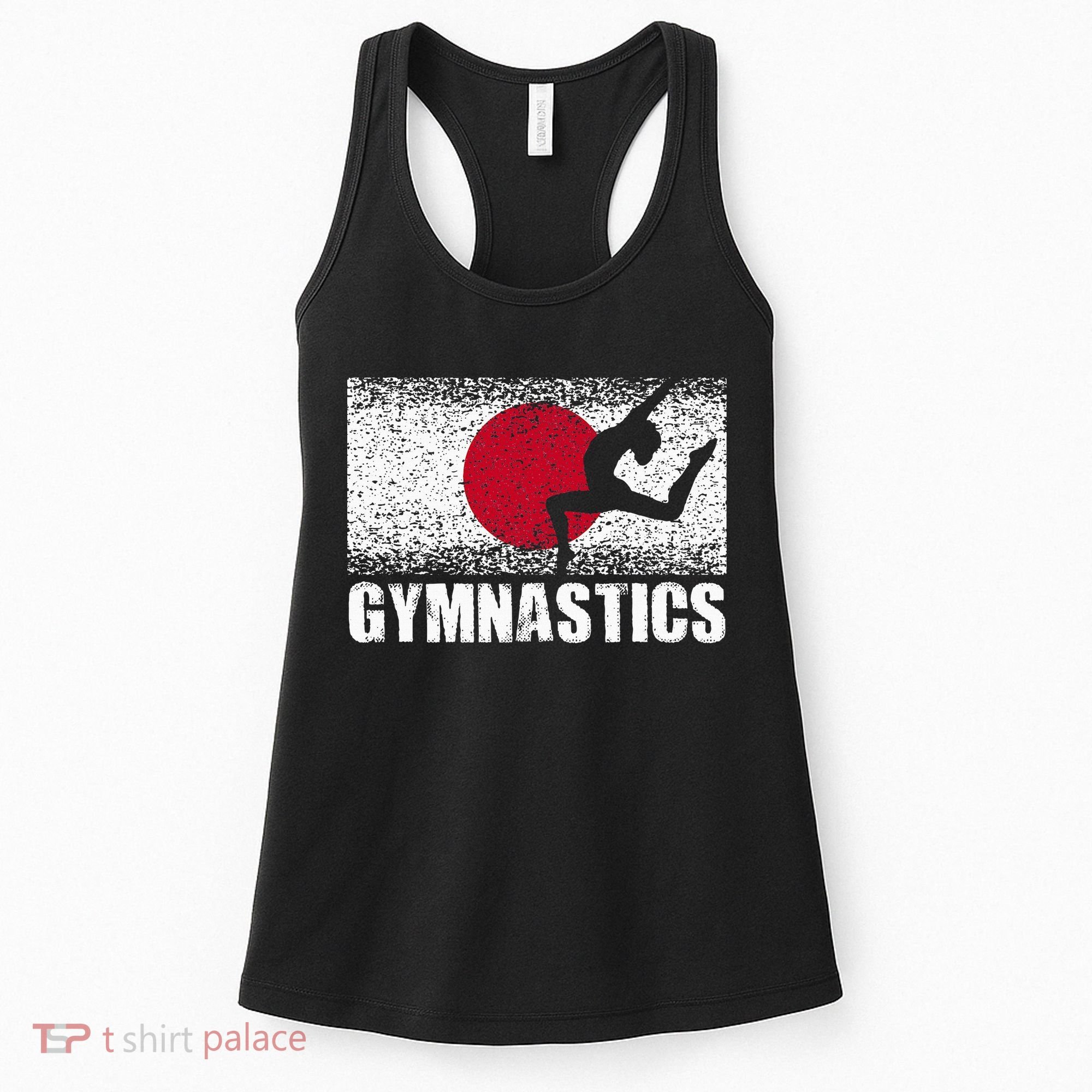 Gymnastics Sport Japan Flag Japanese Acrobatic Gymnast Women's Tank Top