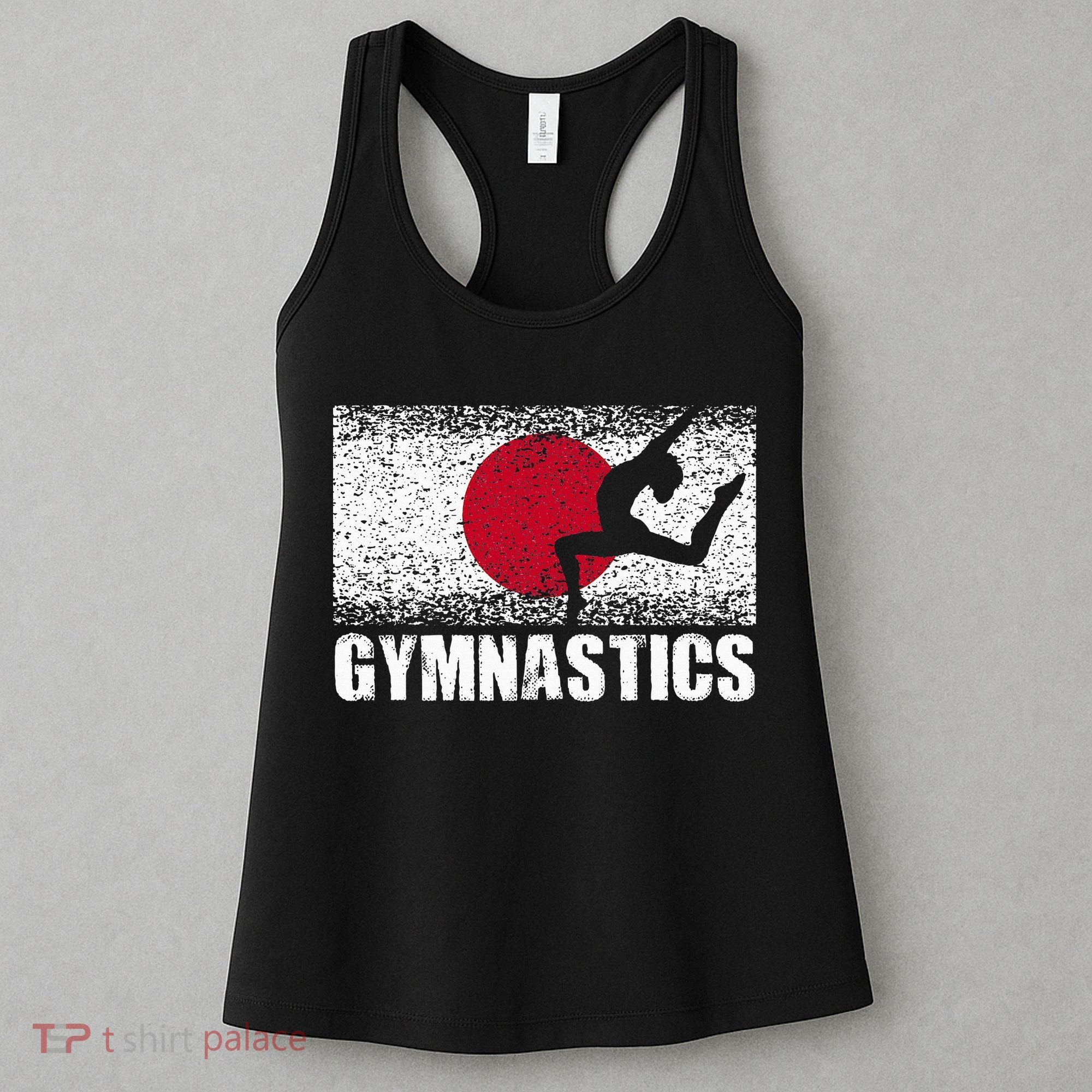 Gymnastics Sport Japan Flag Japanese Acrobatic Gymnast Women's Tank Top