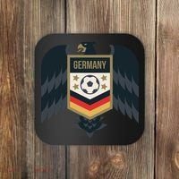 Germany Soccer Jersey German Soccer Team Eagle Coaster thumb 0