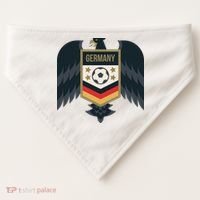 Germany Soccer Jersey German Soccer Team Eagle USA-Made Doggie Bandana thumb 0