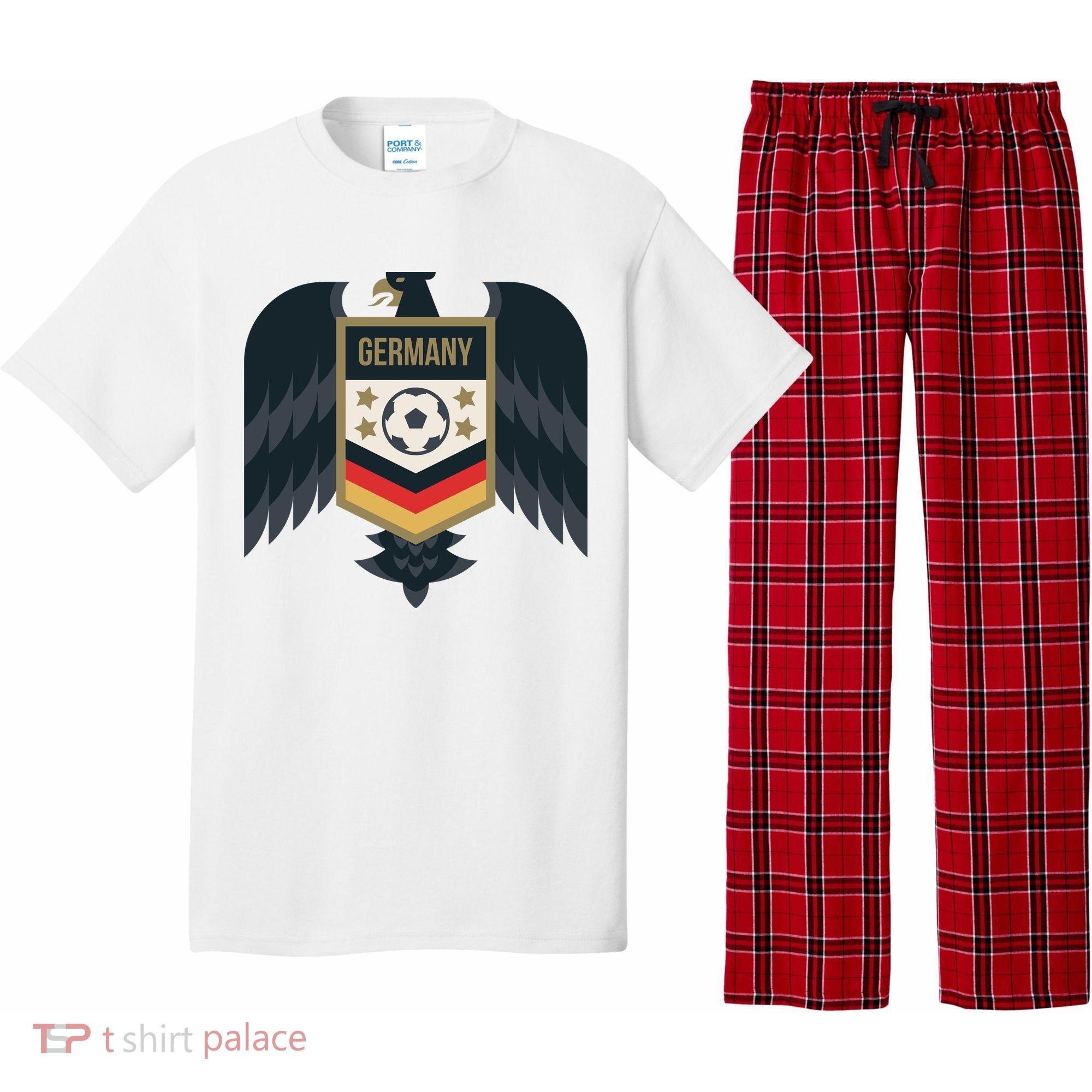 Germany Soccer Jersey German Soccer Team Eagle Pajama Set