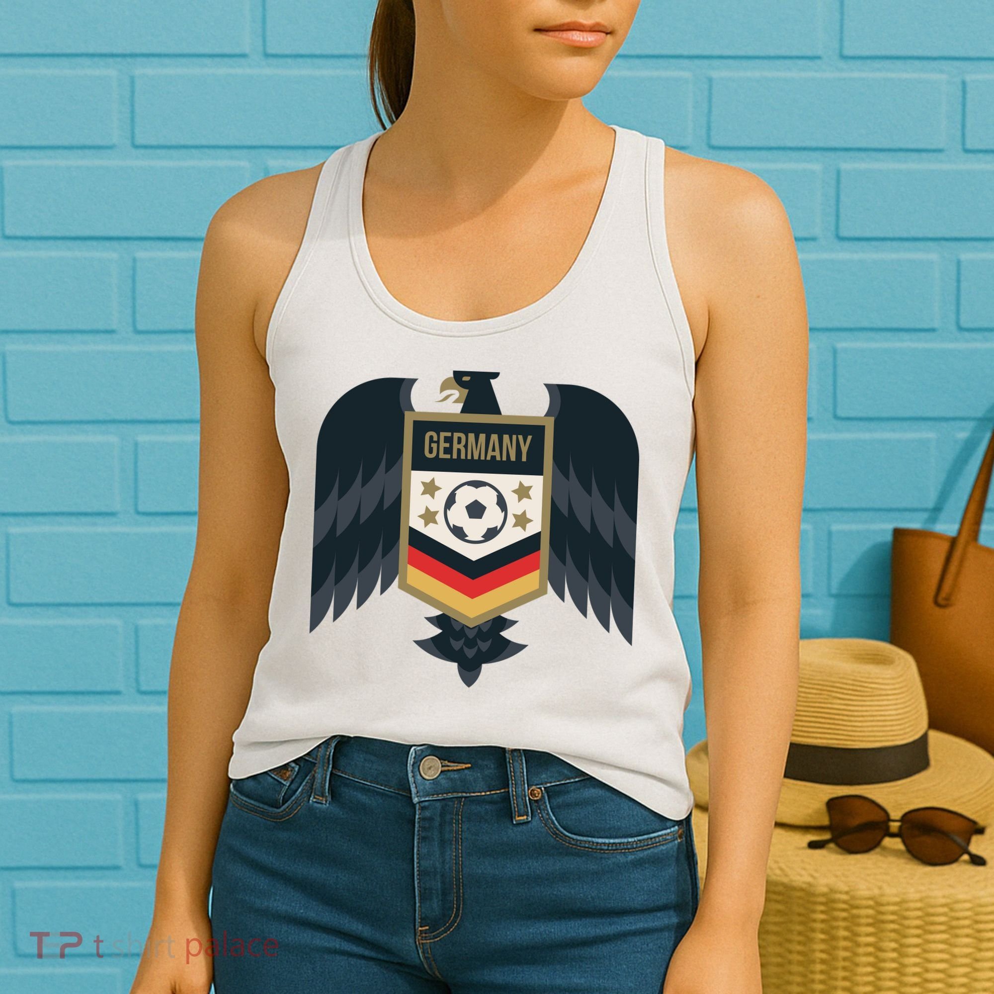 Germany Soccer Jersey German Soccer Team Eagle Women's Tank Top