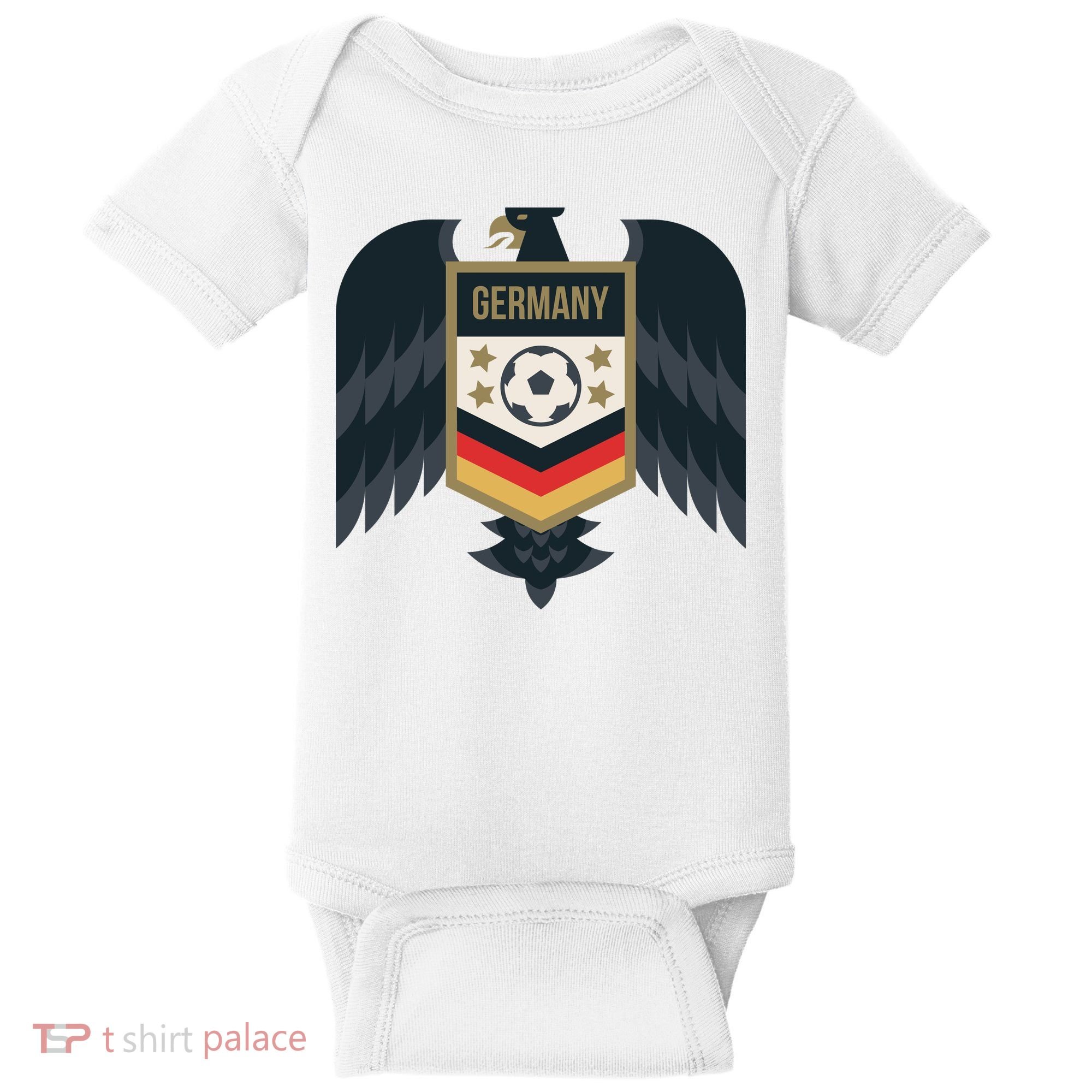 Germany Soccer Jersey German Soccer Team Eagle Baby Bodysuit