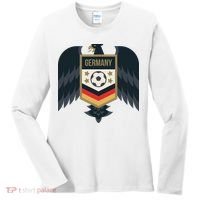 Germany Soccer Jersey German Soccer Team Eagle Women's Long Sleeve Shirt thumb 0