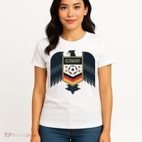 Germany Soccer Jersey German Soccer Team Eagle Women's T-Shirt thumb 4
