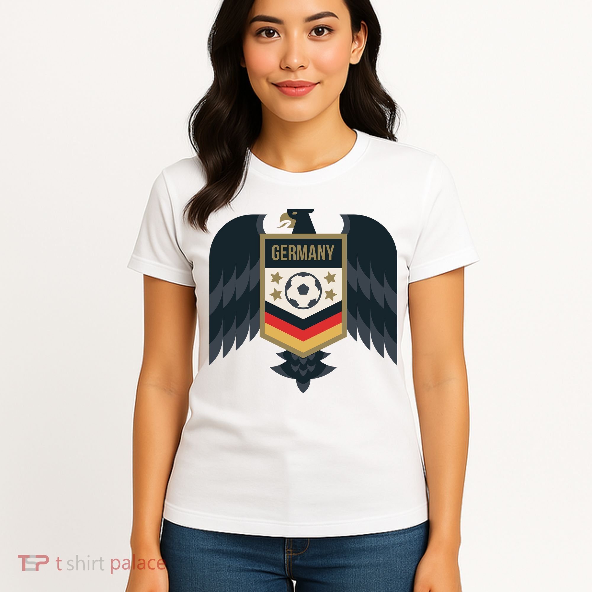 Germany Soccer Jersey German Soccer Team Eagle Women's T-Shirt