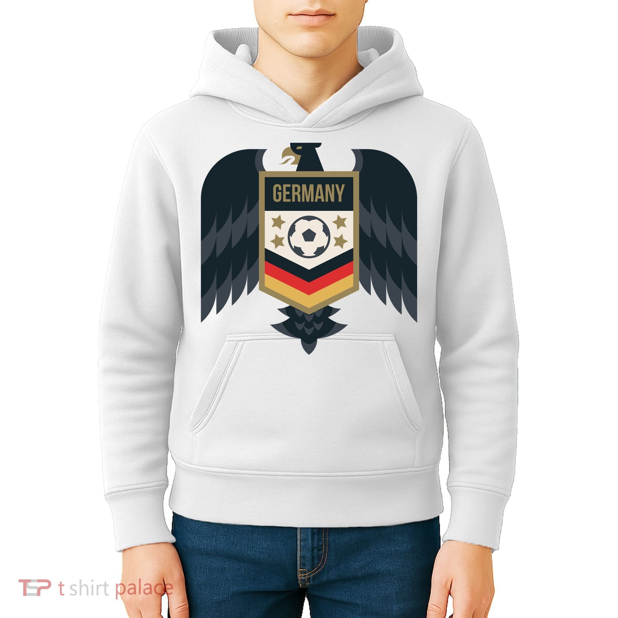 Germany Soccer Jersey German Soccer Team Eagle Kids Hoodie