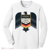 Germany Soccer Jersey German Soccer Team Eagle Kids Long Sleeve Shirt thumb 0