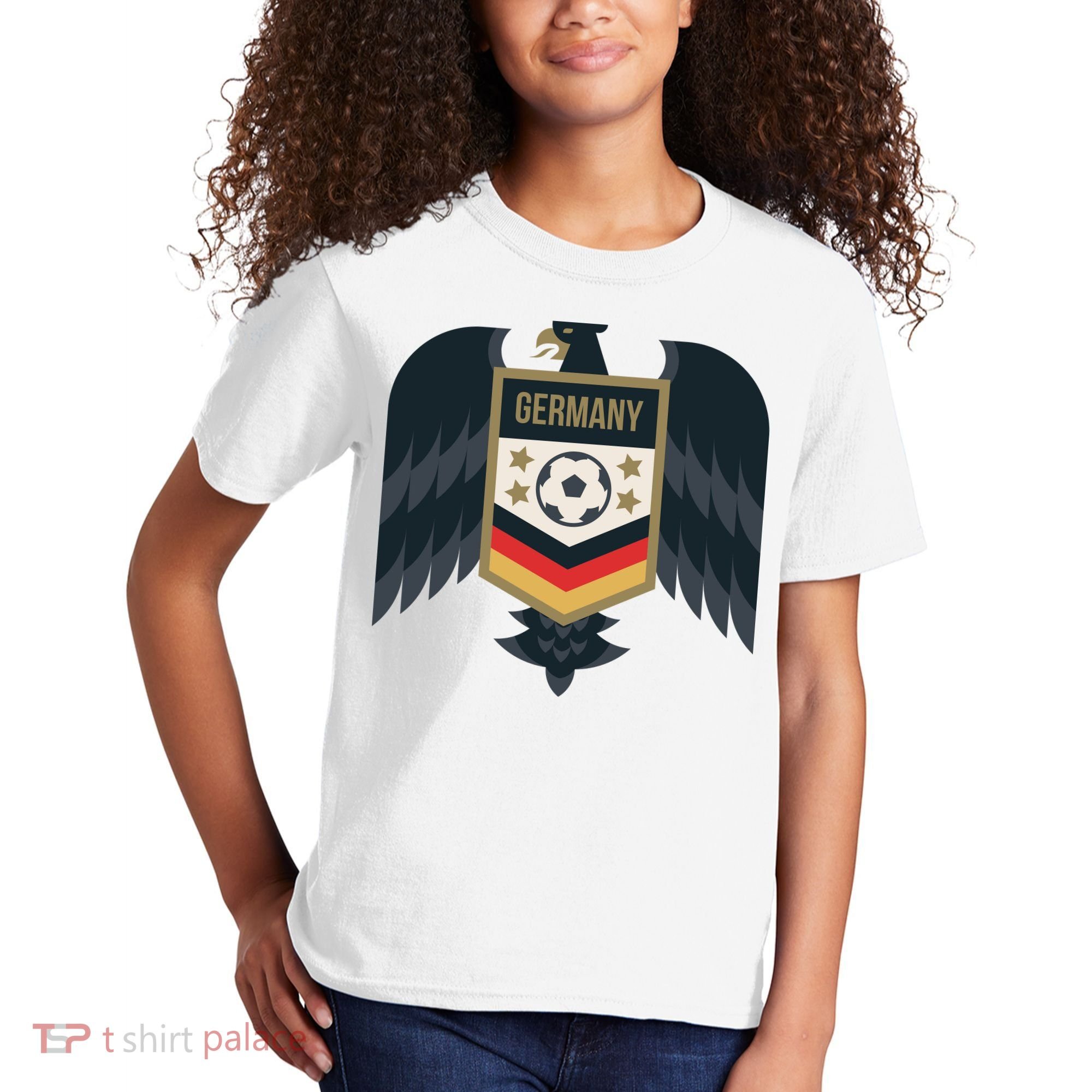 Germany Soccer Jersey German Soccer Team Eagle Kids T-Shirt