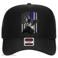 Ger Shepherd K9 Unit Thin Blue Line Flag Police Gift Hat thumb 0